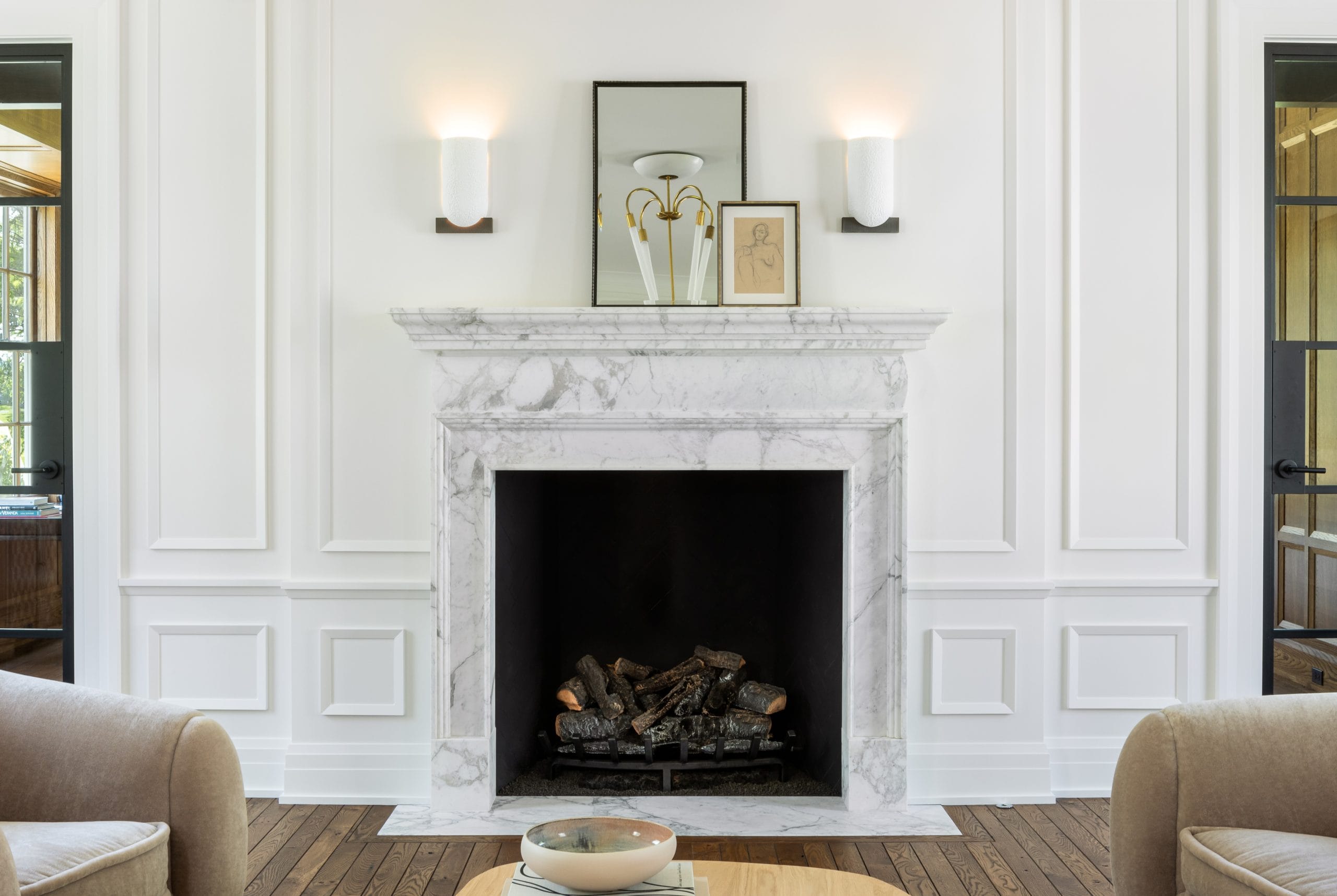 Stone fireplace design 2