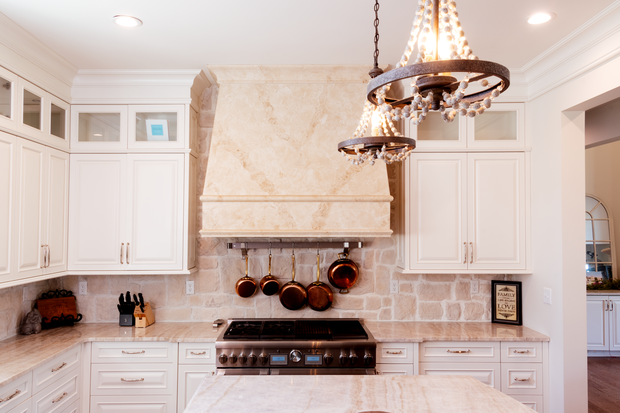 Custom Stone Range Hood