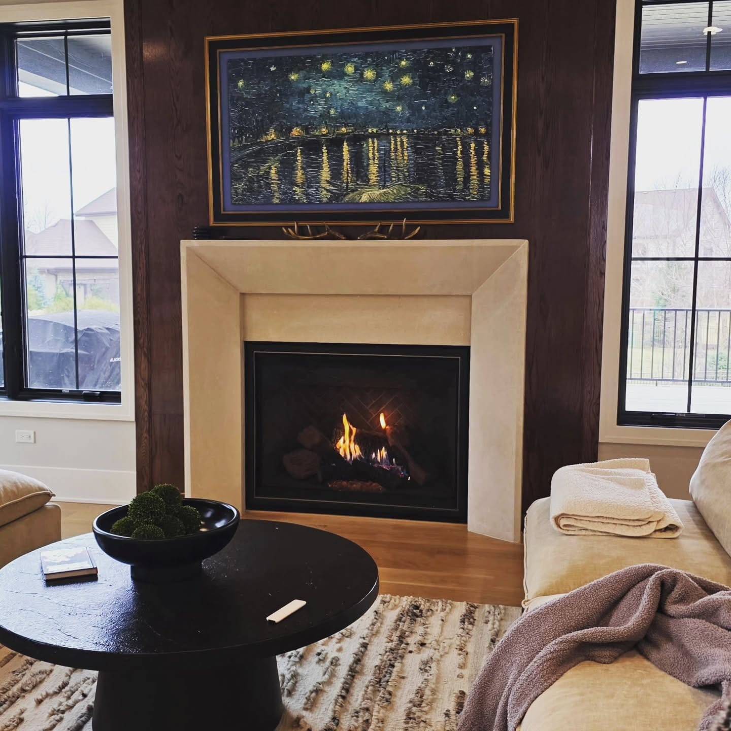 hand carved stone fireplace (2)