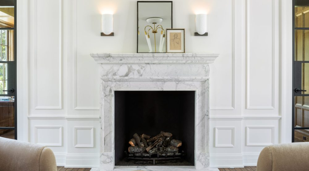 Stone fireplace design 2